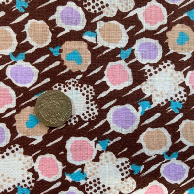Genuine 1950's Vintage Ditsy Pink Dress Fabric